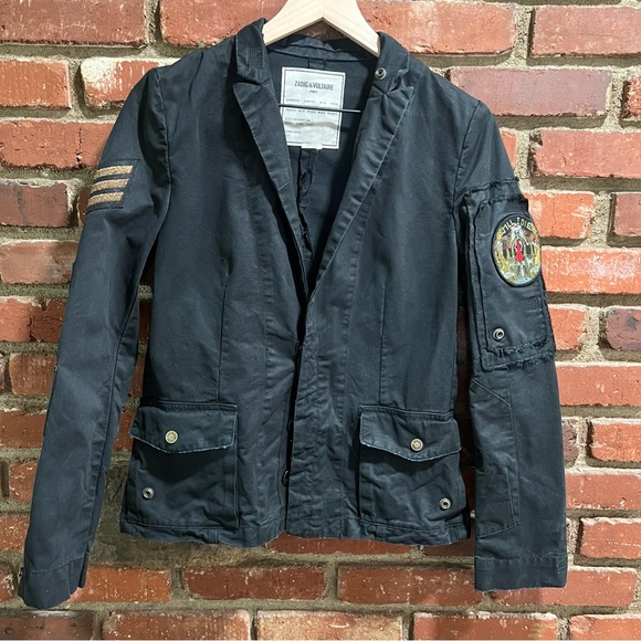 Zadig & Voltaire grunge jacket size small‎ blazer coat till I die -Flaw noted - Picture 1 of 15